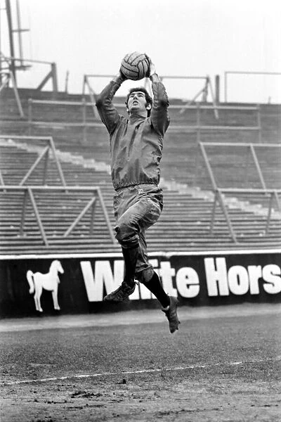 Manchester City goalkeeper Joe Corrigan in action racing to get fit for the big local