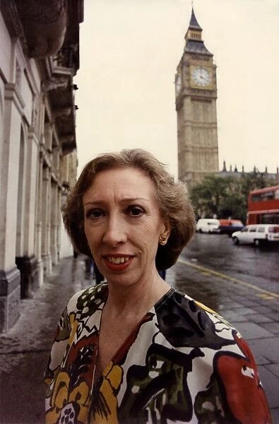 Margaret Beckett Labour M. P. Candidate in Lab Deputy Leadership race pictured outside