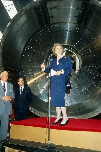 Margaret Thatcher at Howdens Factory Glasgow 1987