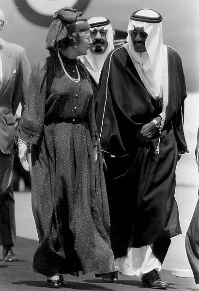 Margaret Thatcher in Saudi Arabia - 27th April 1981