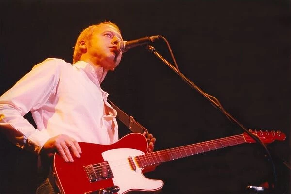 Mark Knopfler performing at the Newcastle City Hall with his five piece band. 07  /  05  /  96