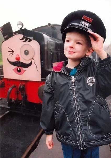 Mark Padder at Tanfield Railway Museum for a Thomas the Tank day on 9th June 1998
