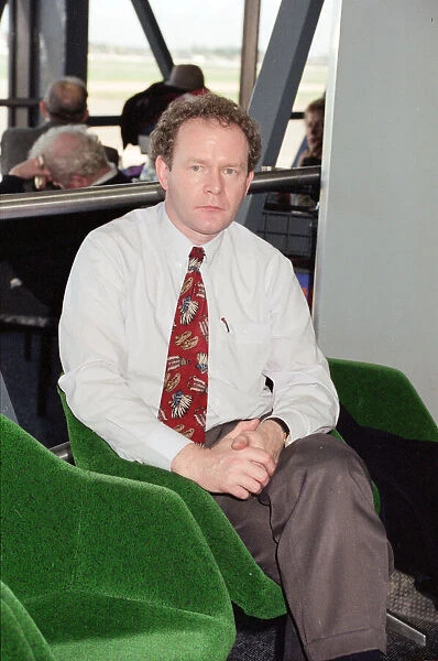 Martin McGuinness st Heathrow Airport. 23rd October 1994