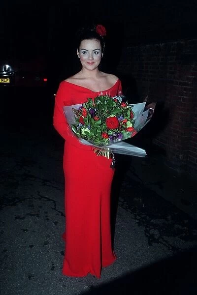 Martine Mccutcheon Actress March 98 Arriving at the royal albert hall wear she will