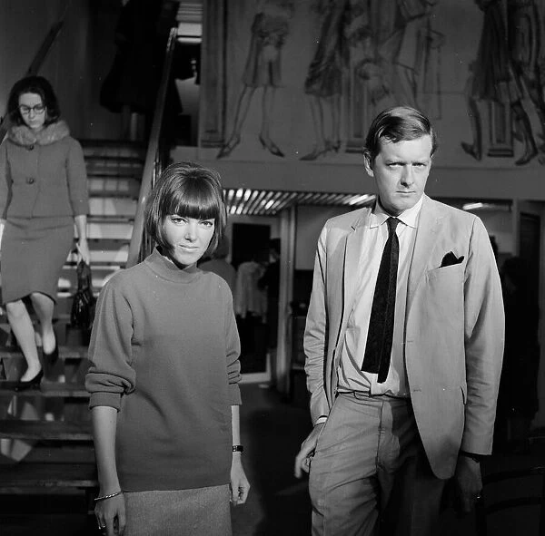 Mary Quant, fashion designer and expert, pictured with her husband Alexander