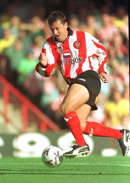 Matt Le Tissier of Southampton runs with ball Sept 1998 during the match against