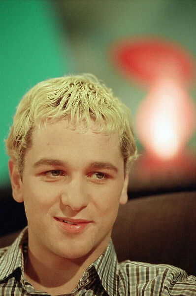 Matthew Rhys - Aged 24. Pictured in 1999, being interviewed on a Welsh Television