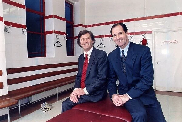 Melvyn Bragg and George Graham at Highbury stadium 13  /  10  /  1993