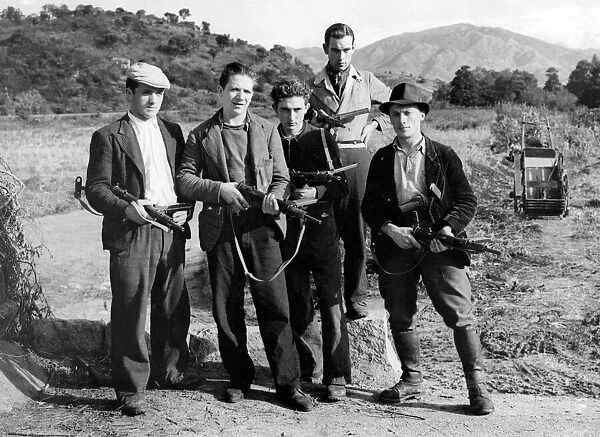 Members of the French Resistance in Corsica. November 1943