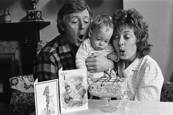 Michael Aspel and his wife Lizzie Power celebrate their sons 1st birthday