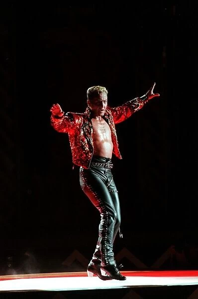 Michael Flatley Dancer July 98 Dancing on stage in hyde park in his last show of