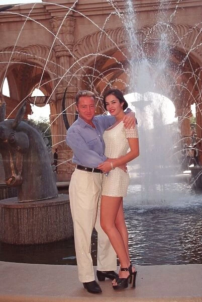 Michael Flatley and South African model Simone 1998 in South Africa where he met