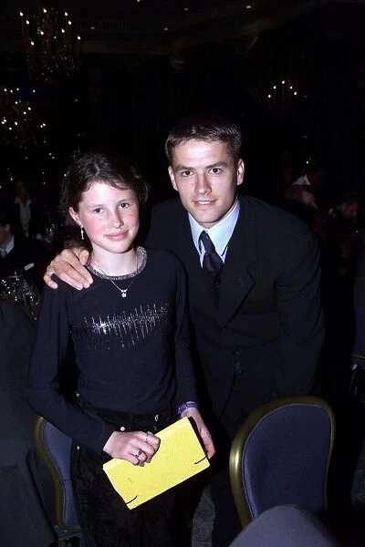 Michael Owen with Josie Russell May 1999 at The Mirror Pride of Britain Awards