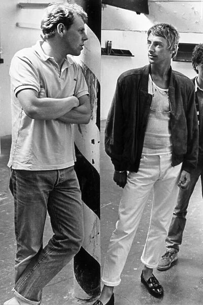 Mick Talbot (left) and Paul Weller (right) of The Style Council Pop group