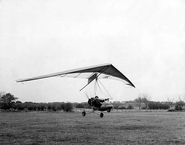 A microlight the poor mans plane, which had just been introduced to the UK