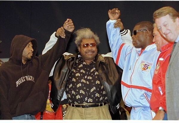 Mike Tyson and Frank Bruno come face to face at the weigh in
