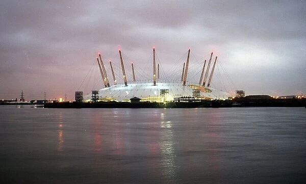 The Millennium Dome at 8 am December 31st 1998 looking to the east
