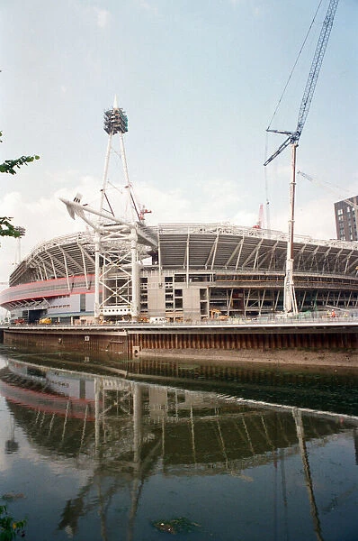 The Millennium Stadium under construction. Cardiff, Wales. 25th June 1999