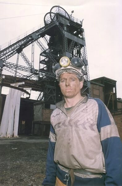 Miner Wilfey Moralee who was the last man off the shift at Vane Tempest Colliery on its