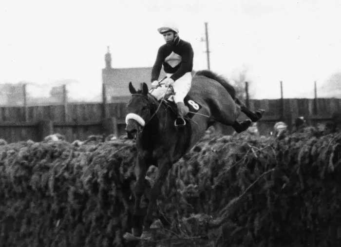 Framed Print : Grand National 1973 Print: Red Rum Jumps Fence Framed Print : Grand National 1973 Print: Red Rum Jumps Fence