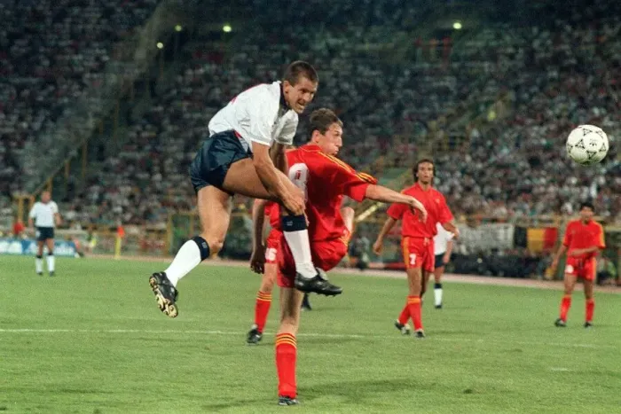 Framed Print : World Cup 1990 Last 16 England 1 Belgium 0 Print Framed Print : World Cup 1990 Last 16 England 1 Belgium 0 Print