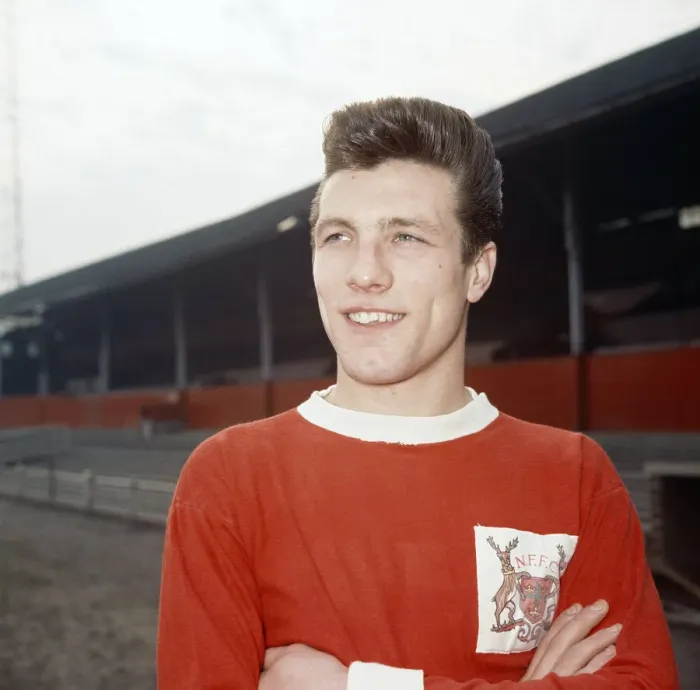 Framed Print : Nottingham Forest's Trevor Hockey Print 1963 Framed Print : Nottingham Forest's Trevor Hockey Print 1963