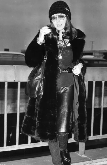 Framed Print : Joan Collins in Fur Coat Print Framed Print : Joan Collins in Fur Coat Print