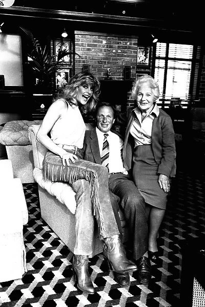 Model Jilly Johnson at a Suite Centre in Newcastle in September 1983