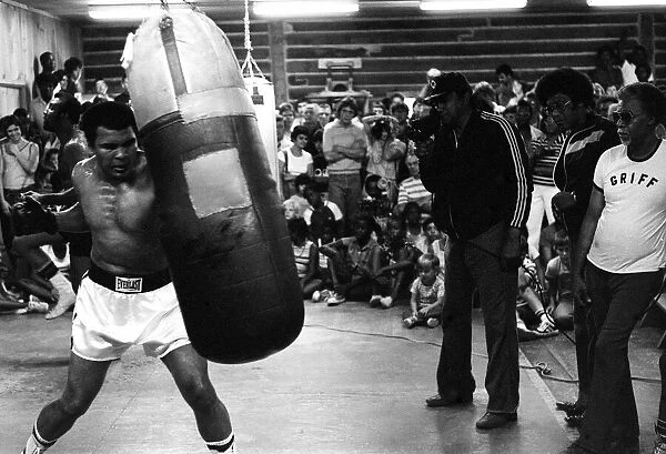 Muhammad Ali Boxer August 1978 training for the fight with Leon Spinks