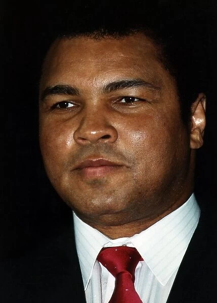 Muhammad Ali former heavyweight boxing champion. October 1989