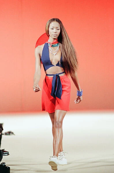 Naomi Campbell, London Fashion Week 1992, 10th October 1992