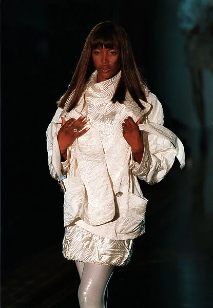 Naomi Campbell model Gianni Versace Fashion Show January 1994 in Paris France