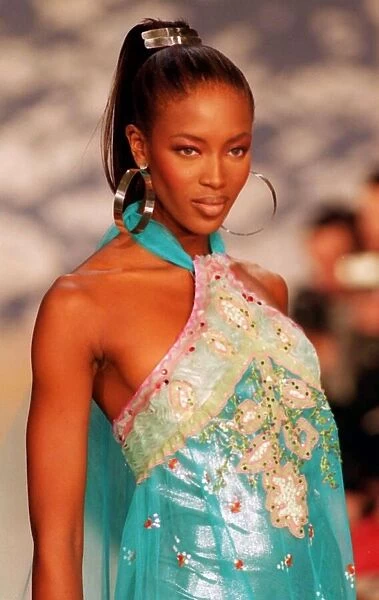 Naomi Campbell models Chloe in Paris France, March 1996