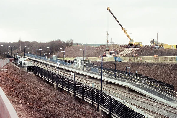 The new Yarm Railway Halt, which opens next month, nears completion on the Worsall Road
