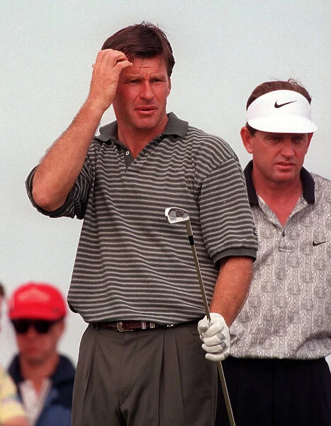 Nick Faldo and Nick Price at Open Golf Championship July 1997