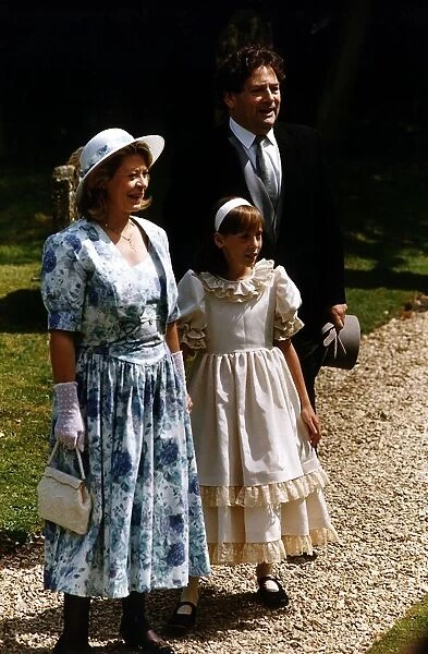 Nigel Lawson and family at wedding of Raine Spencer to de Chambrun