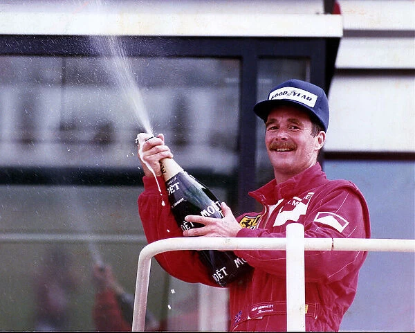 Nigel Mansell formula one motor racing driver who got the second place in the British