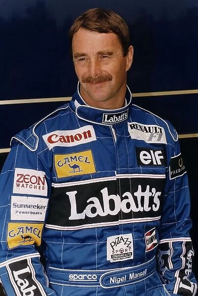 Nigel Mansell Motor Racing Formula One Grand Prix Driver for Williams Renault