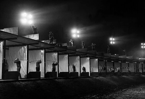 Night Time at a driving range June 1964