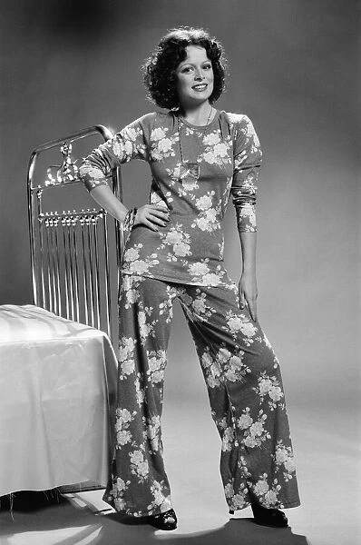 Nightwear Fashion Feature, Kathy McKinnon, Model wearing Stretch Polyester and cotton set