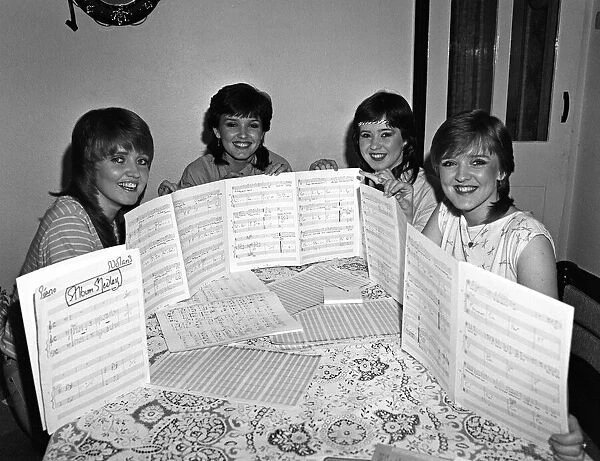 The Nolan sisters at home. 8th May 1981