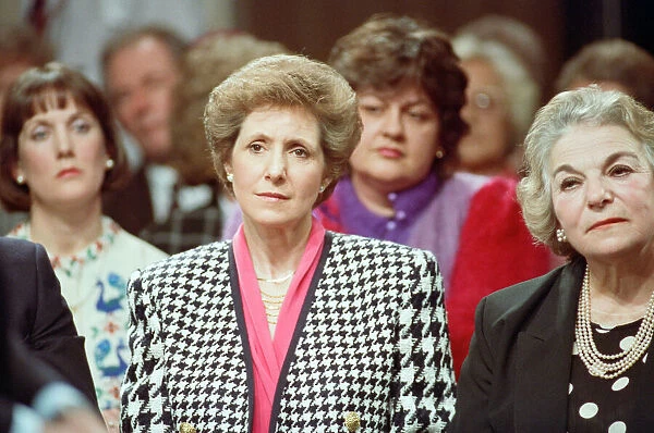 Norma Major, wife of British Prime Minister, John Major at the launch of the Conservative