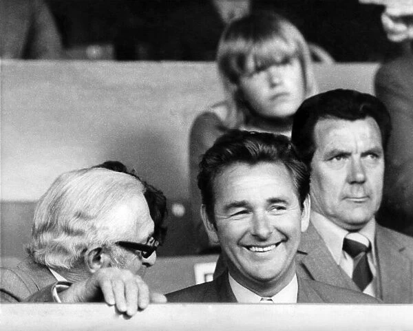Nottingham Forest manager Brian Clough watching the action from the dugout