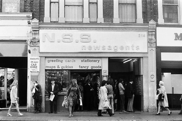NSS Newsagents, Earls Court, London, 11th September 1971