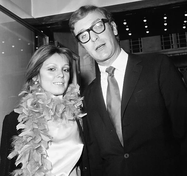 Oedipus The King Premiere, stars Michael Caine and Elizabeth Ercy. 11th June 1968