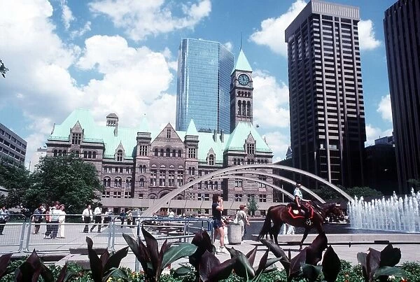 The old city hall in central Toronto in Ontario Canada
