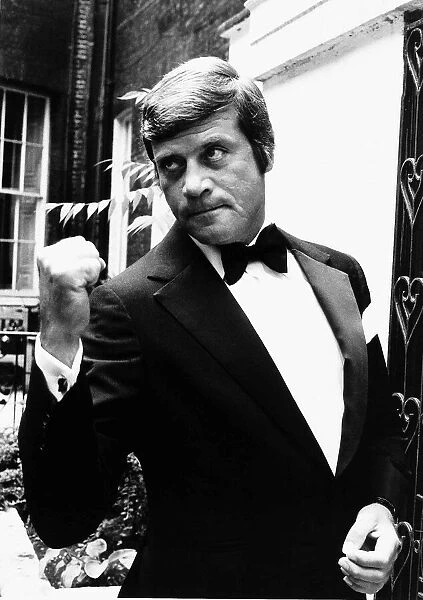 Oliver Reed Film Actor being the tough guy on the set of The Big Guy August