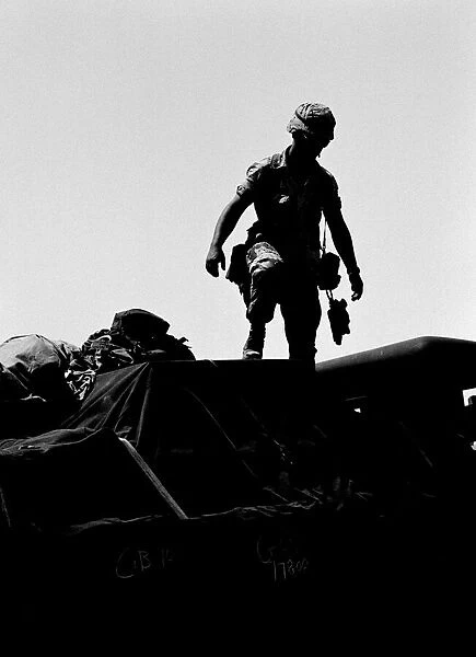 Operation Desert Shield, US Military forces at Dhahran Airbase, Saudi Arabia, August 1990