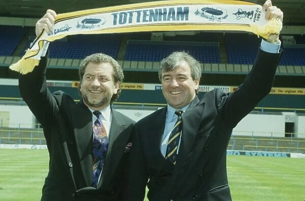 Owner of Tottenham Hostpur football club Alan Sugar (left