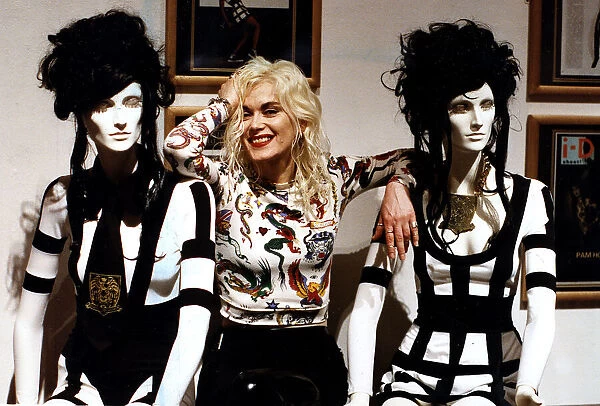 Pam Hogg designer dresses display Kelvingrove Art Gallery Glasgow Circa 1990